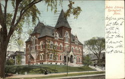 Public Library Postcard