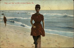 High and Dry at Old Orchard Beach Maine Postcard Postcard