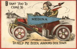 I Vant You to Come to Medina Postcard