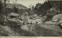 Lovers' Retreat, Palo Duro Canyon Amarillo, TX Postcard Postcard