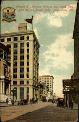 Forsyth Street showing Atlantic National Bank Building Jacksonville, FL Postcard Postcard