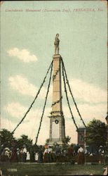 Confederate Monument - Decoration Day Postcard