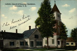 Catholic Church & Parochial Residence Postcard