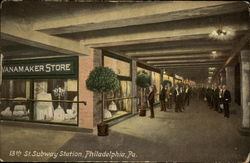 13th St. Subway Station Postcard