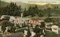 Beautiful Homes in the Foothills Hollywood, CA Postcard Postcard