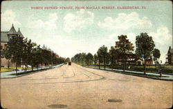 North Second Street, From Maclay Street Harrisburg, PA Postcard Postcard