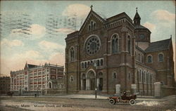 Mission Church and Rectory Roxbury, MA Postcard Postcard