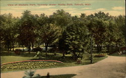 View of Gladwin Park, Formerly Water Works Park Postcard