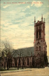 St. John's Church, Woodward Avenue Postcard