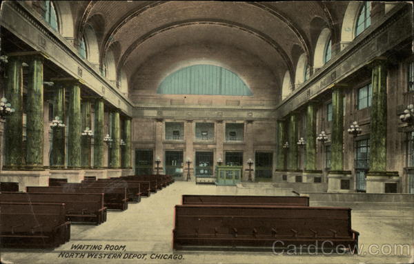 Waiting Room, North Western Depot, Chicago Illinois