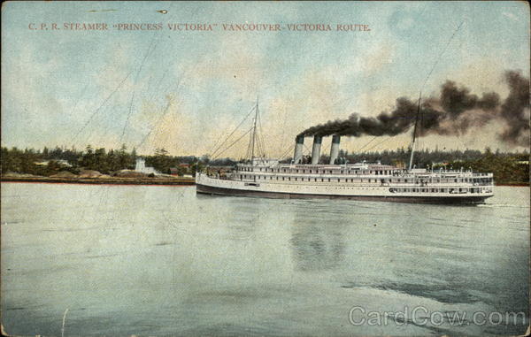 CPR Steamer Princess Victoria, Vancouver-Victoria Route