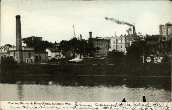 Pumping Station & River Front Jefferson Wisconsin