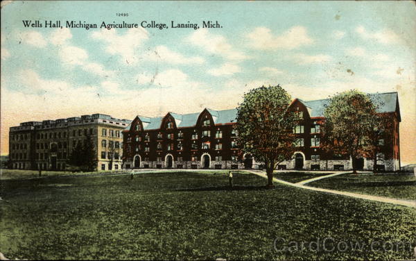 Wells Hall, Michigan Agriculture College Lansing