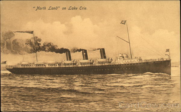 North Land on Lake Erie Steamers