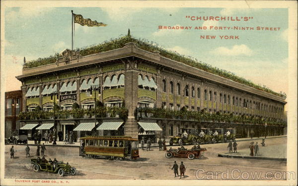 Churchill's Broadway and Forty-Ninth Street New York