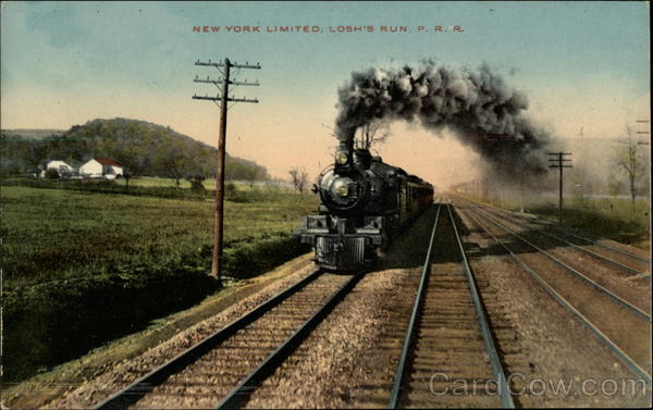 New York Limited, Losh's Run, P. R. R Trains, Railroad