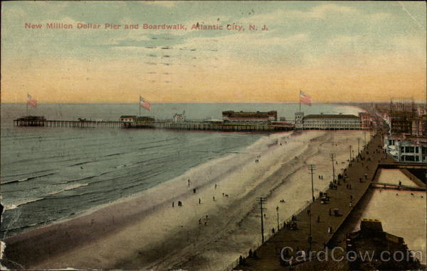 New Million Dollar Pier and Boardwalk Atlantic City New Jersey