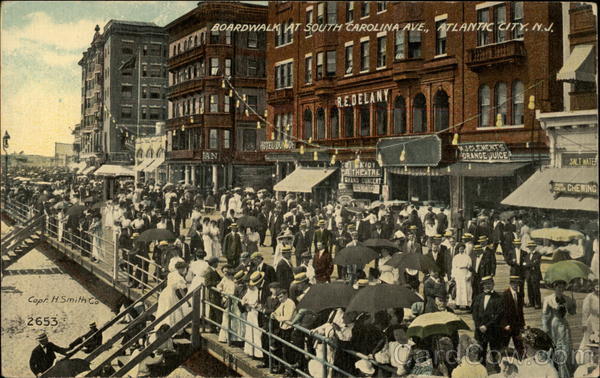 Boardwalk at South Carolina Ave Atlantic City New Jersey