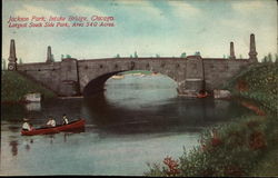 Jackson Park, Intake Bridge Postcard