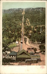Cable Incline up Lookout Mountain Chattanooga, TN Postcard Postcard
