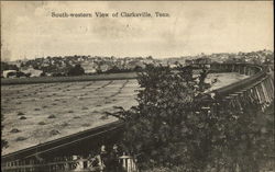 South Western View of Town Clarksville, TN Postcard Postcard