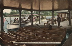 Boathouse & Launch, Washington Park Postcard
