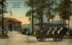 Sight Seeing Car at Aquarium, Belle Isle Postcard