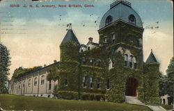 C.N.G. Armory New Britain, CT Postcard Postcard