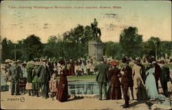 Washington Monument, Public Garden Postcard