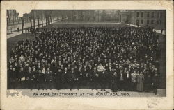 An Acre of Students at the O.N.U Ada, OH Postcard Postcard