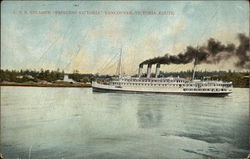 CPR Steamer "Princess Victoria", Vancouver-Victoria Route Postcard