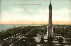 Water Tower Park Postcard