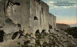 The Ruins of Puye, Pajarito Park Los Alamos, NM Postcard Postcard