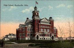 High School Bartlesville, OK Postcard Postcard