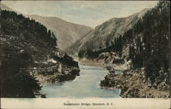 Suspension Bridge Postcard