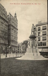 Verdi Monuument, Broadway &72nd. St., New York New York City, NY Postcard Postcard