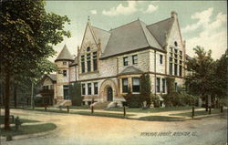 Memorial Library Wheaton, IL Postcard Postcard