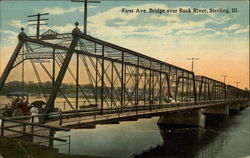 First Ave. Bridge over Rock River Postcard