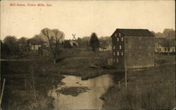 Mill Scene Union Mills, IN Postcard Postcard