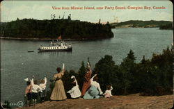 View from Mowat Island near Parry Sound Postcard
