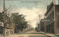 North Front Street Philipsburg, PA Postcard Postcard