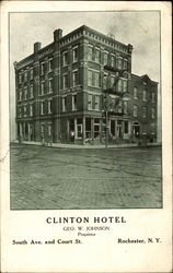 Clinton Hotel, South Ave. and Court St Postcard