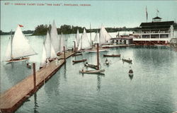 Oregon Yacht Club, "The Oaks" Postcard
