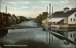 Down River Houlton, ME Postcard Postcard