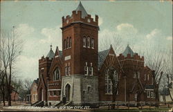 Presbyterian Church Gibson City, IL Postcard Postcard