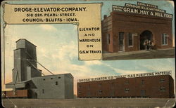 Droge Elevator Company Postcard