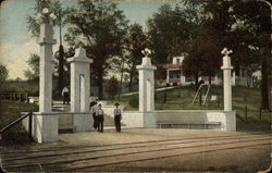 Entrance to De Soto Park Postcard