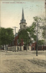 Methodist Church Vineland, NJ Postcard Postcard