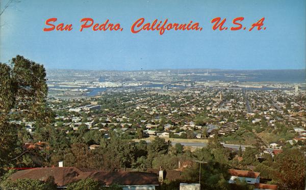 Hillside view of San Pedro and harbor California David Rubinoff
