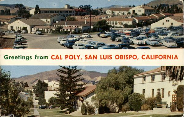 Greetings from Cal Poly San Luis Obispo California